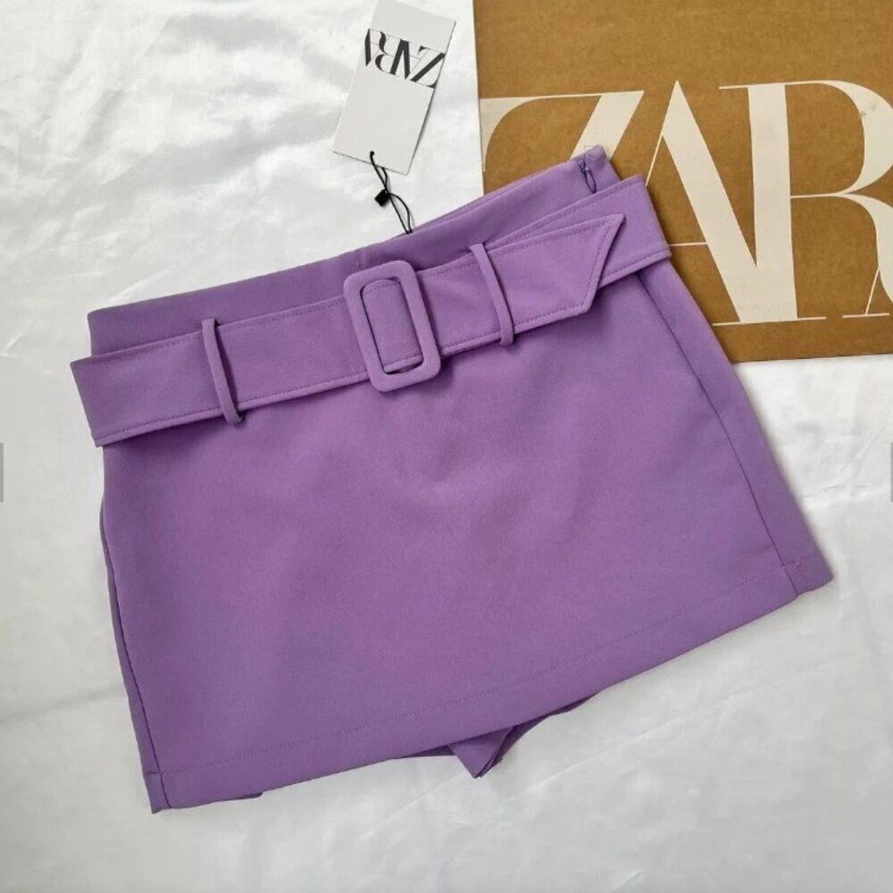 Lilac Skirt with Shorts Zara - SIZE Xs 1165/234/629